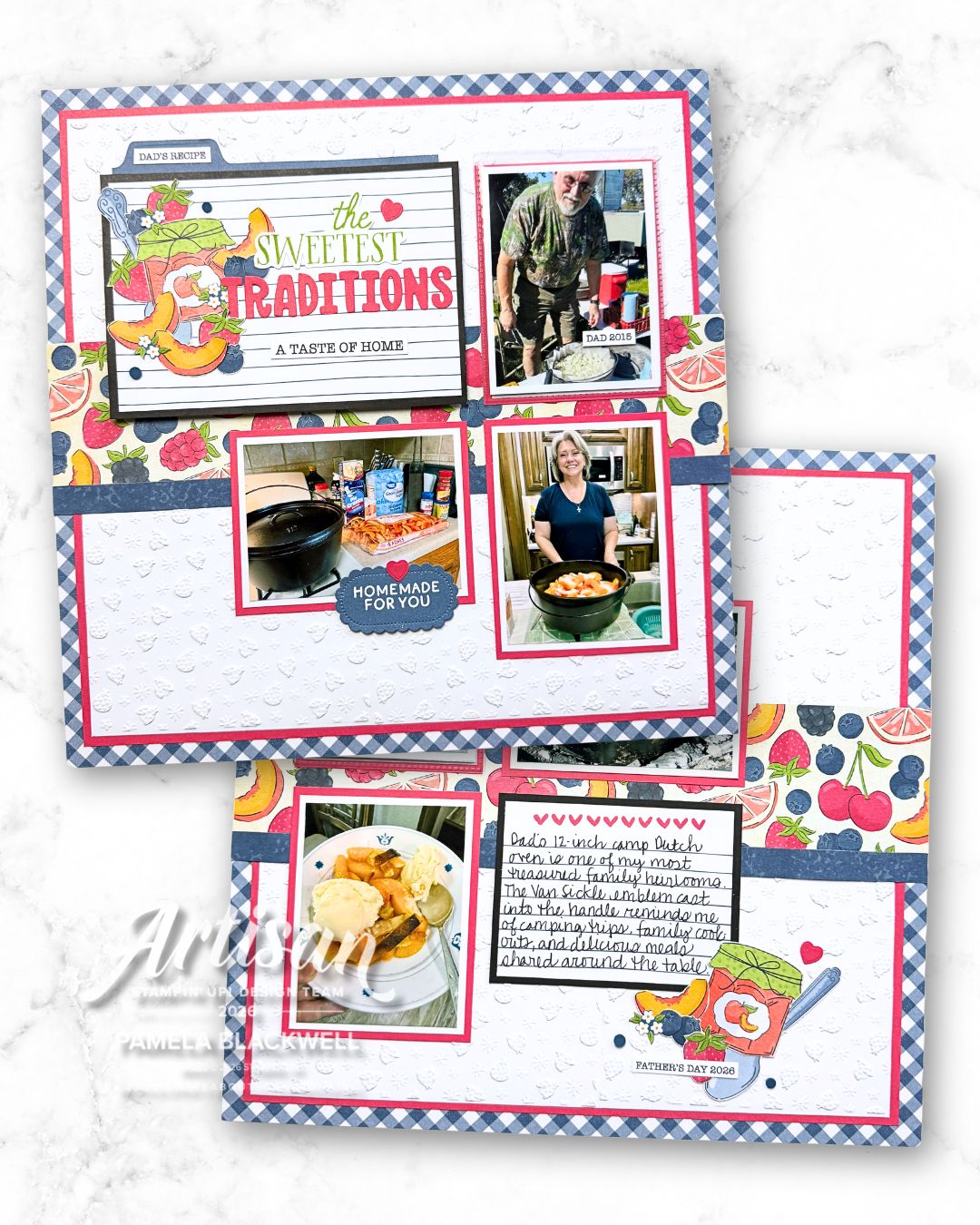 The Sweetest Traditions | Honoring My Dad Through Scrapbooking, Peach Cobbler & Family Memories