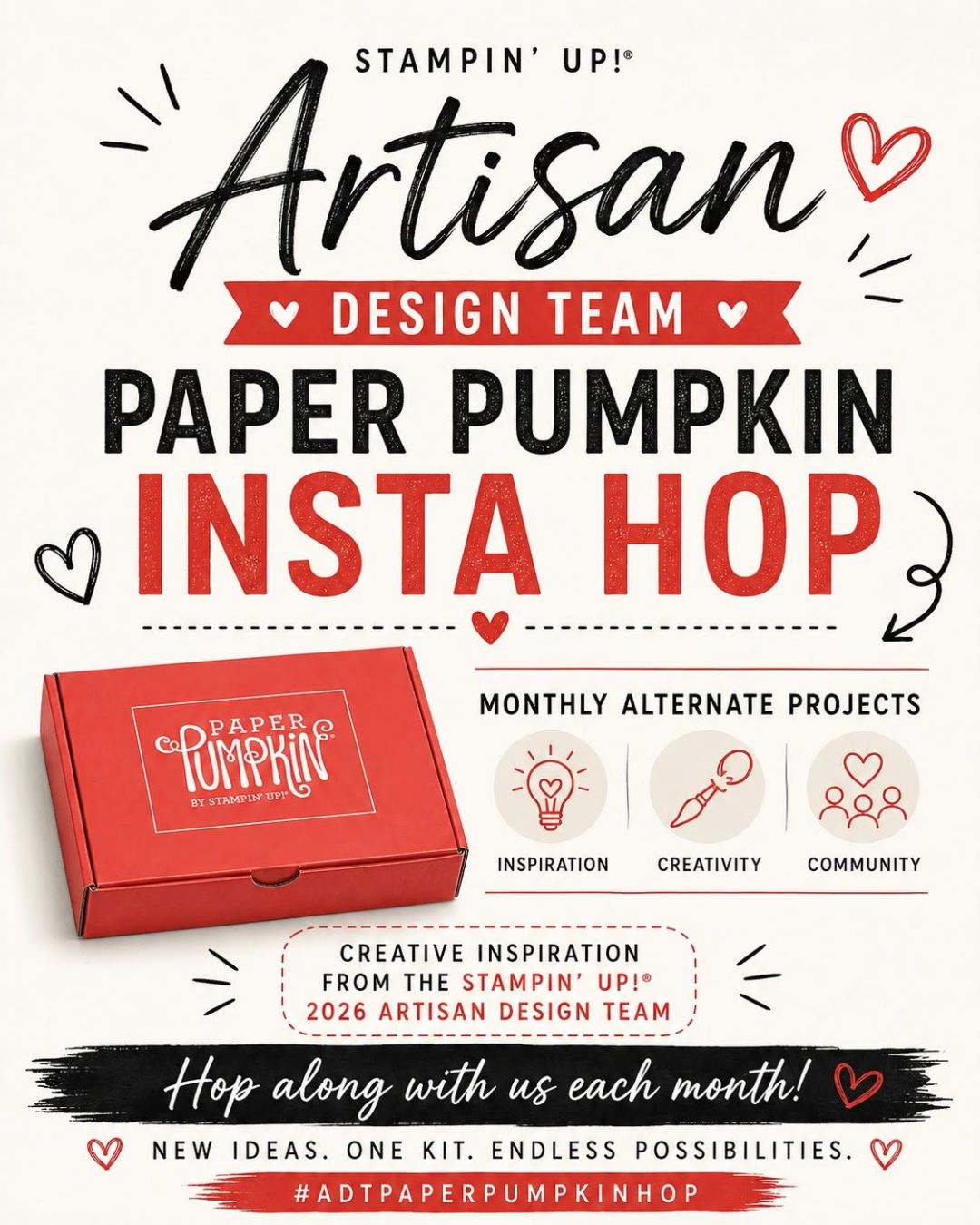 June 2026 Bikes & Blooms Paper Pumpkin Alternate Card | Stampin’ Up!® Artisan Design Team InstaHop